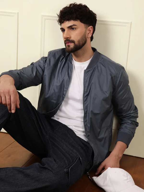 Classic Nylon Bomber Jacket