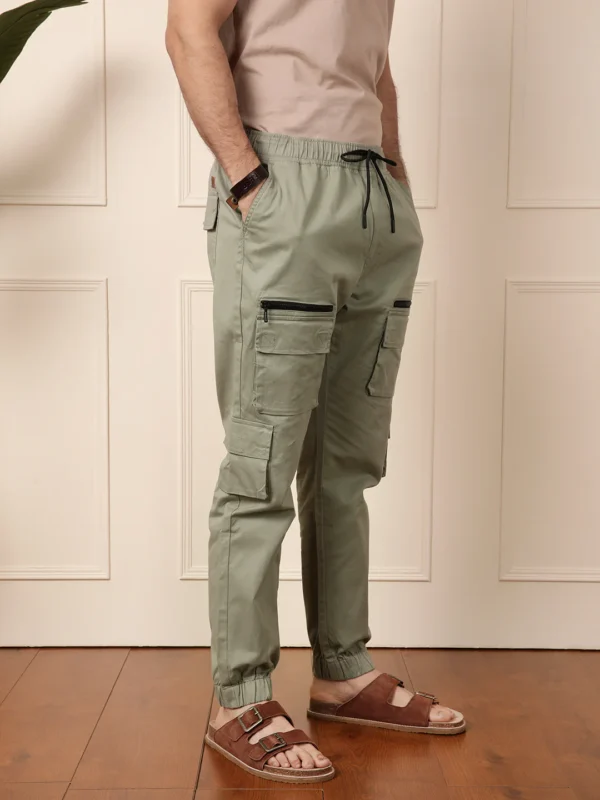 Light Olive Parachute Pant